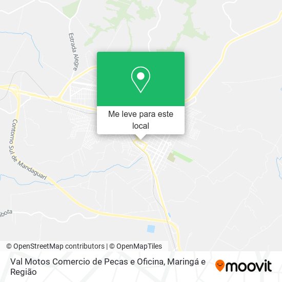 Val Motos Comercio de Pecas e Oficina mapa