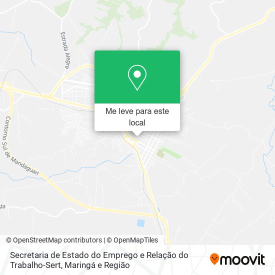 Secretaria de Estado do Emprego e Relação do Trabalho-Sert mapa