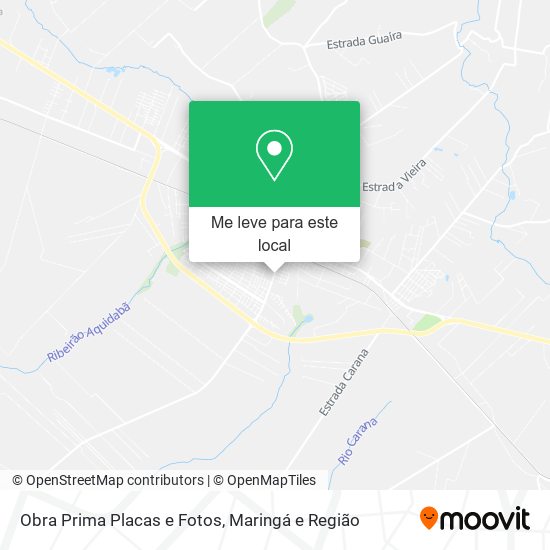 Obra Prima Placas e Fotos mapa