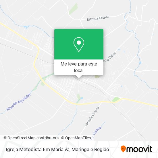 Igreja Metodista Em Marialva mapa