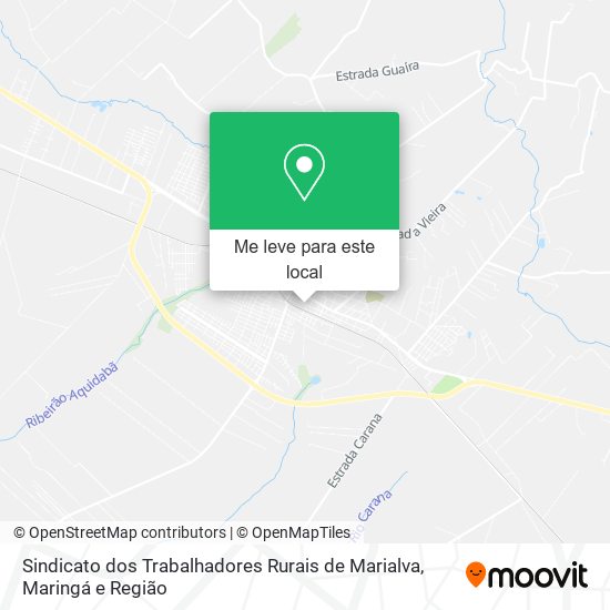 Sindicato dos Trabalhadores Rurais de Marialva mapa