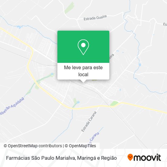 Farmácias São Paulo Marialva mapa