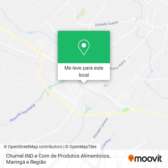 Chumel IND e Com de Produtos Alimenticios mapa