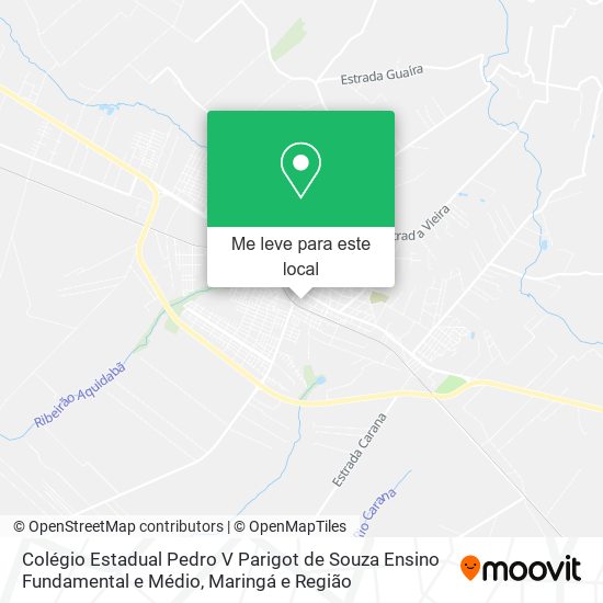 Colégio Estadual Pedro V Parigot de Souza Ensino Fundamental e Médio mapa