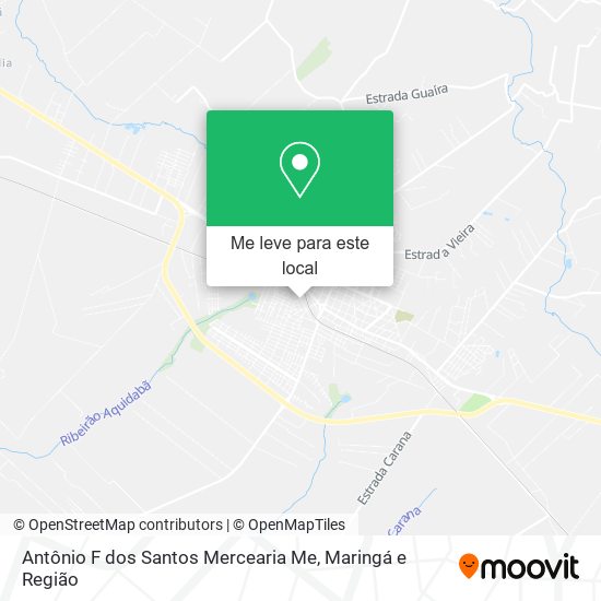 Antônio F dos Santos Mercearia Me mapa