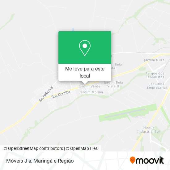 Móveis J a mapa