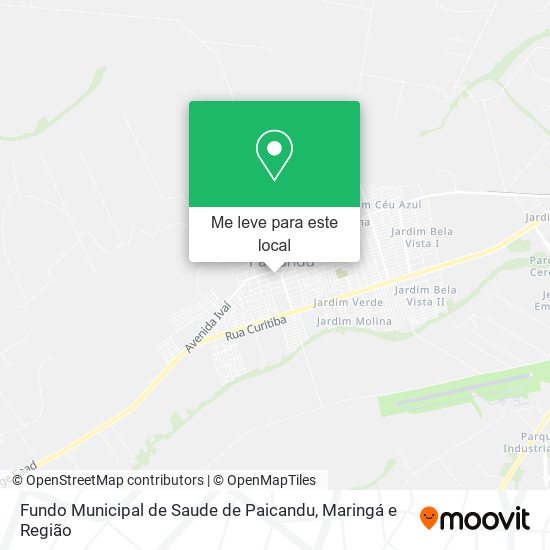 Fundo Municipal de Saude de Paicandu mapa