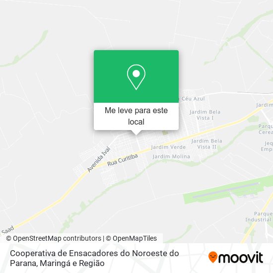 Cooperativa de Ensacadores do Noroeste do Parana mapa