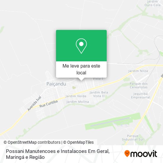 Possani Manutencoes e Instalacoes Em Geral mapa