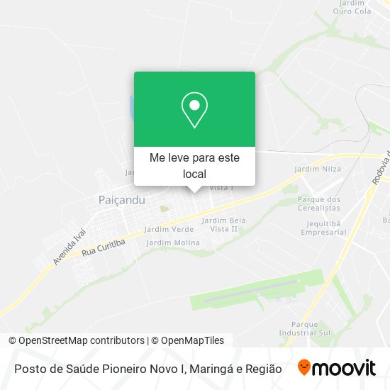Posto de Saúde Pioneiro Novo I mapa