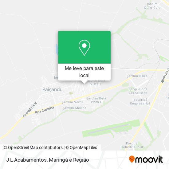 J L Acabamentos mapa