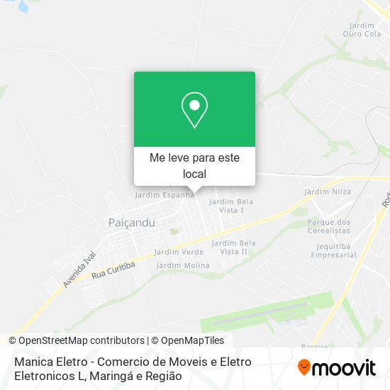 Manica Eletro - Comercio de Moveis e Eletro Eletronicos L mapa