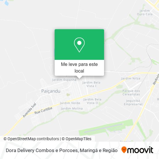 Dora Delivery Combos e Porcoes mapa