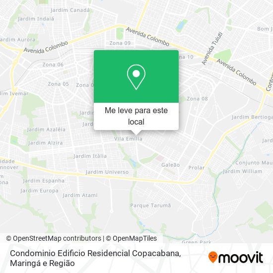 Condominio Edificio Residencial Copacabana mapa