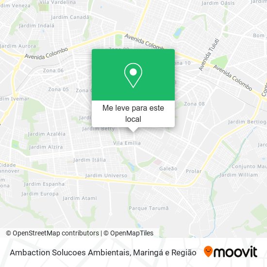 Ambaction Solucoes Ambientais mapa