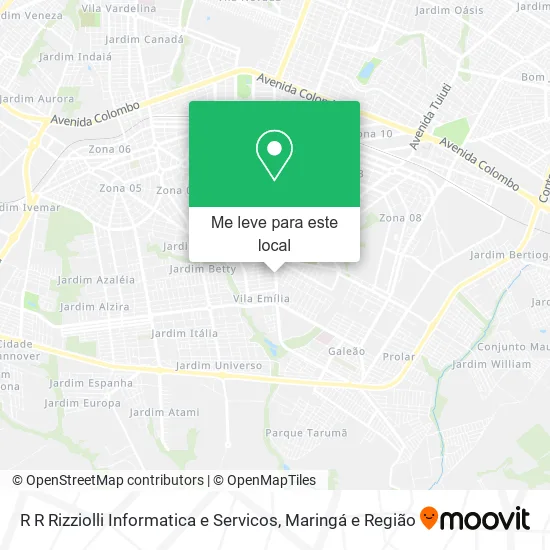 R R Rizziolli Informatica e Servicos mapa