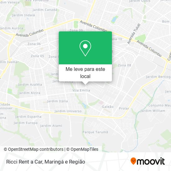 Ricci Rent a Car mapa