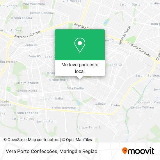 Vera Porto Confecções mapa