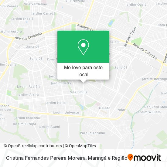 Cristina Fernandes Pereira Moreira mapa