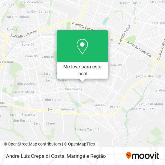 Andre Luiz Crepaldi Costa mapa