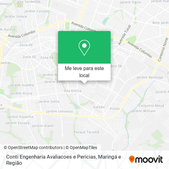 Conti Engenharia Avaliacoes e Pericias mapa