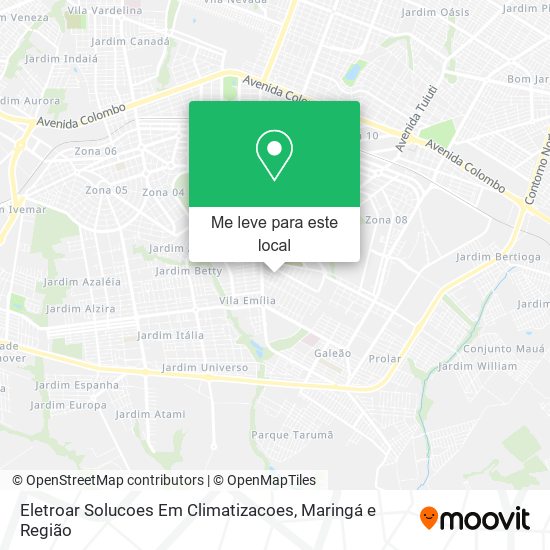 Eletroar Solucoes Em Climatizacoes mapa