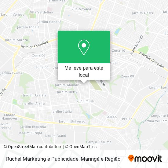 Ruchel Marketing e Publicidade mapa