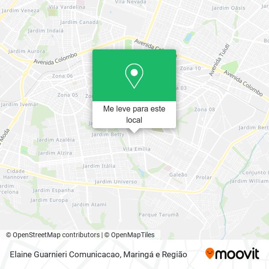 Elaine Guarnieri Comunicacao mapa