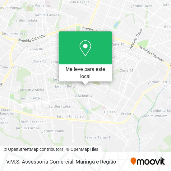 V.M.S. Assessoria Comercial mapa