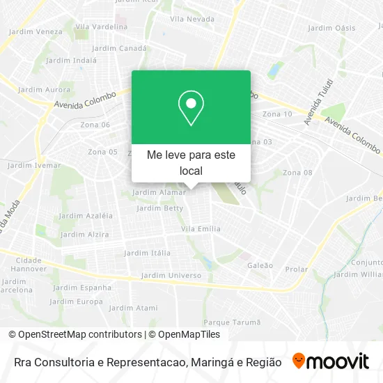 Rra Consultoria e Representacao mapa