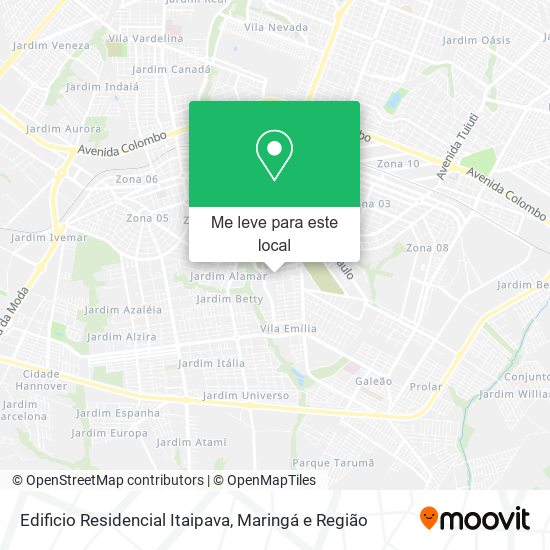 Edificio Residencial Itaipava mapa