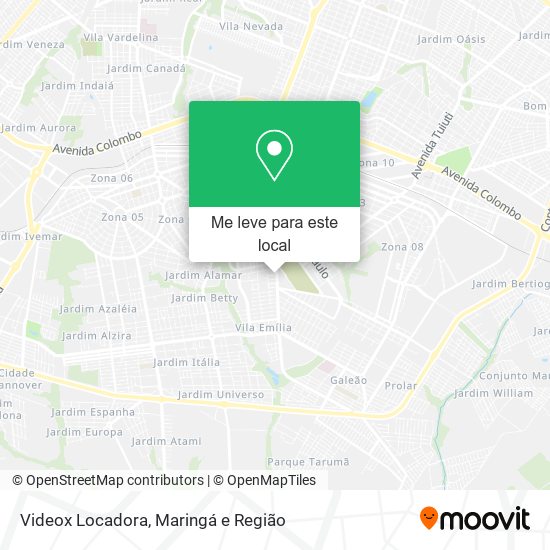 Videox Locadora mapa