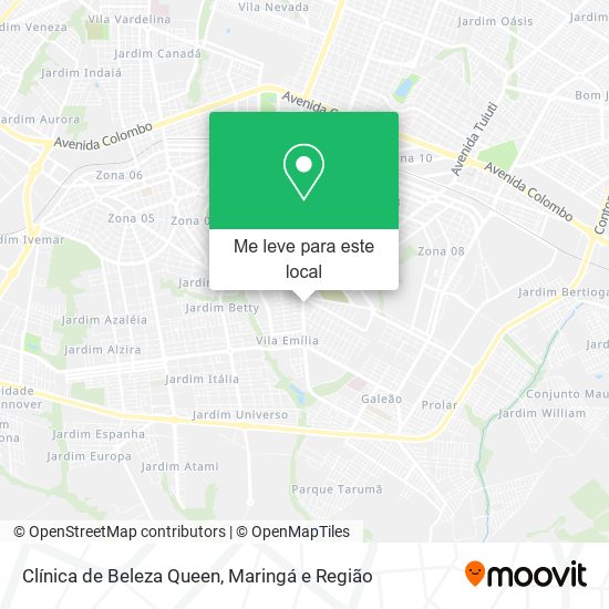 Clínica de Beleza Queen mapa