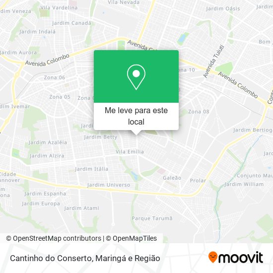 Cantinho do Conserto mapa