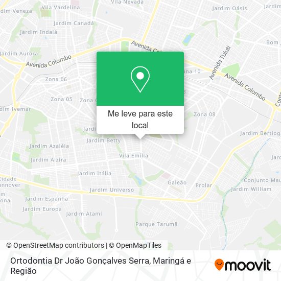 Ortodontia Dr João Gonçalves Serra mapa