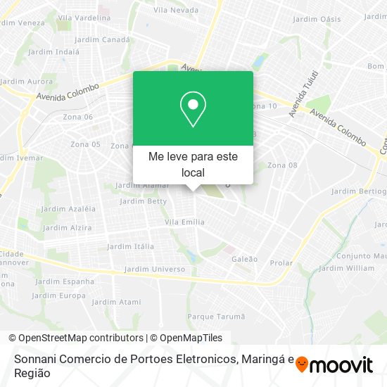 Sonnani Comercio de Portoes Eletronicos mapa