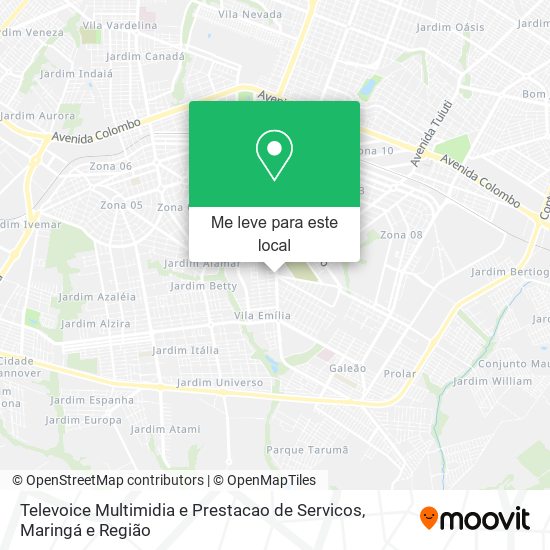 Televoice Multimidia e Prestacao de Servicos mapa