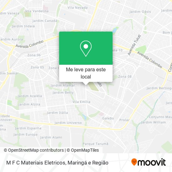 M F C Materiais Eletricos mapa