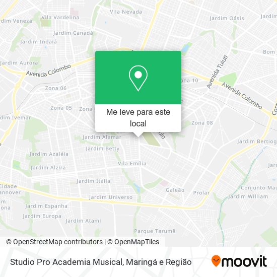 Studio Pro Academia Musical mapa