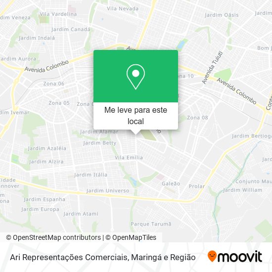 Ari Representações Comerciais mapa