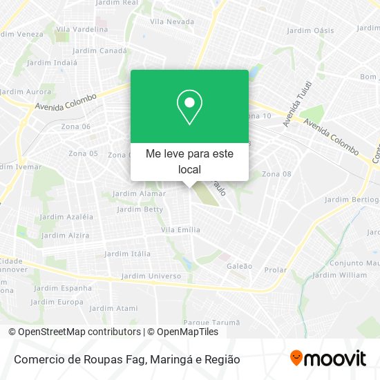 Comercio de Roupas Fag mapa