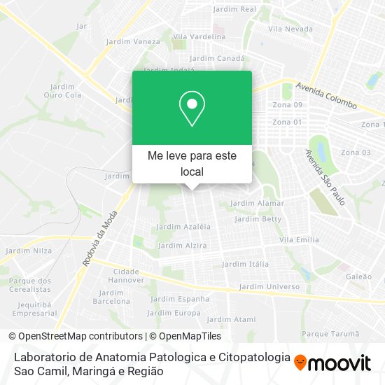 Laboratorio de Anatomia Patologica e Citopatologia Sao Camil mapa