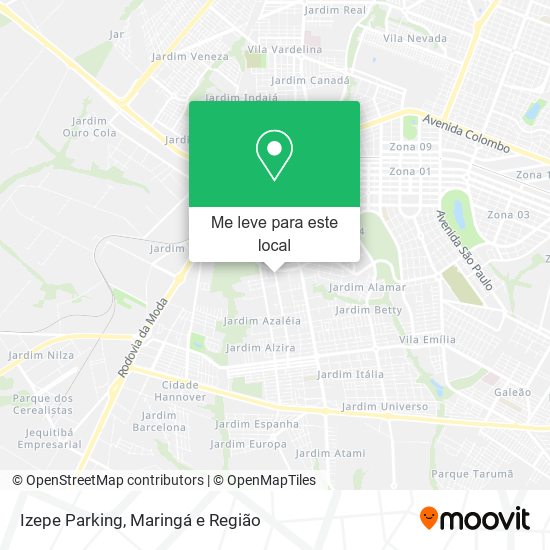 Izepe Parking mapa