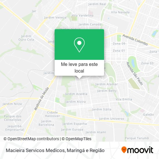 Macieira Servicos Medicos mapa