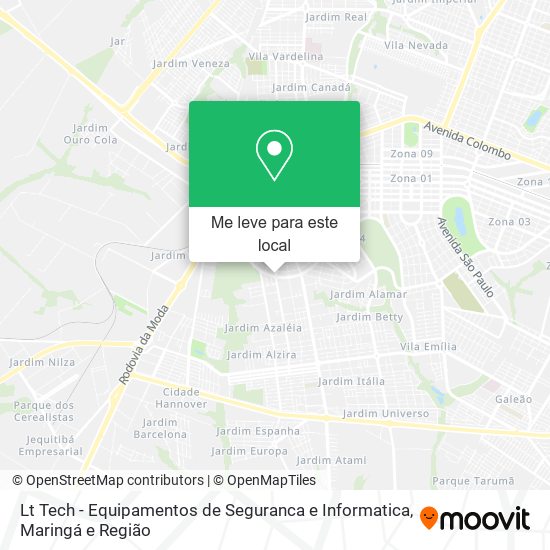 Lt Tech - Equipamentos de Seguranca e Informatica mapa