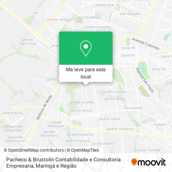 Pacheco & Brustolin Contabilidade e Consultoria Empresaria mapa