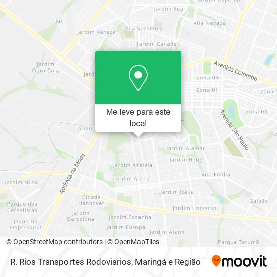 R. Rios Transportes Rodoviarios mapa