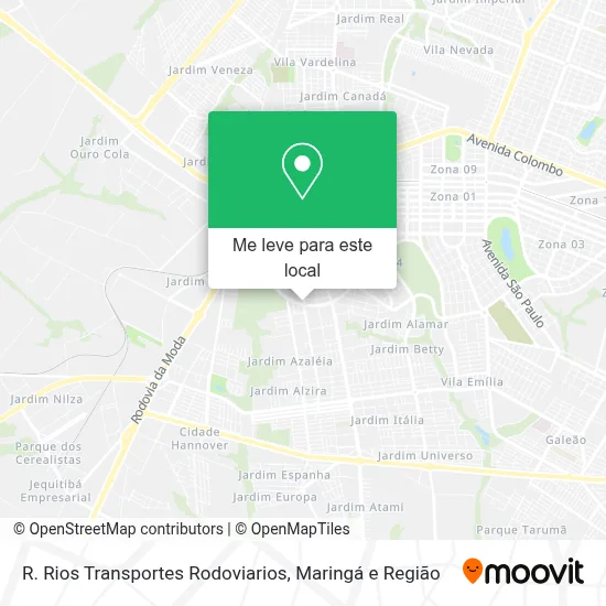 R. Rios Transportes Rodoviarios mapa