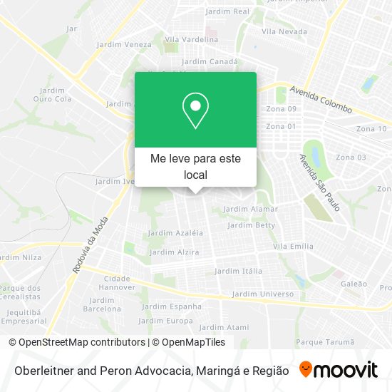 Oberleitner and Peron Advocacia mapa