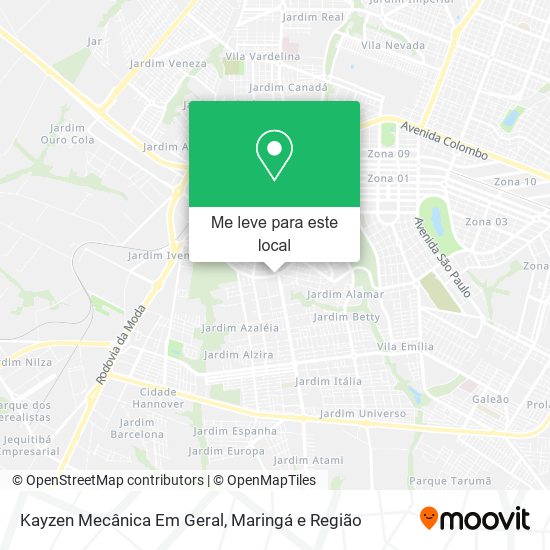 Kayzen Mecânica Em Geral mapa